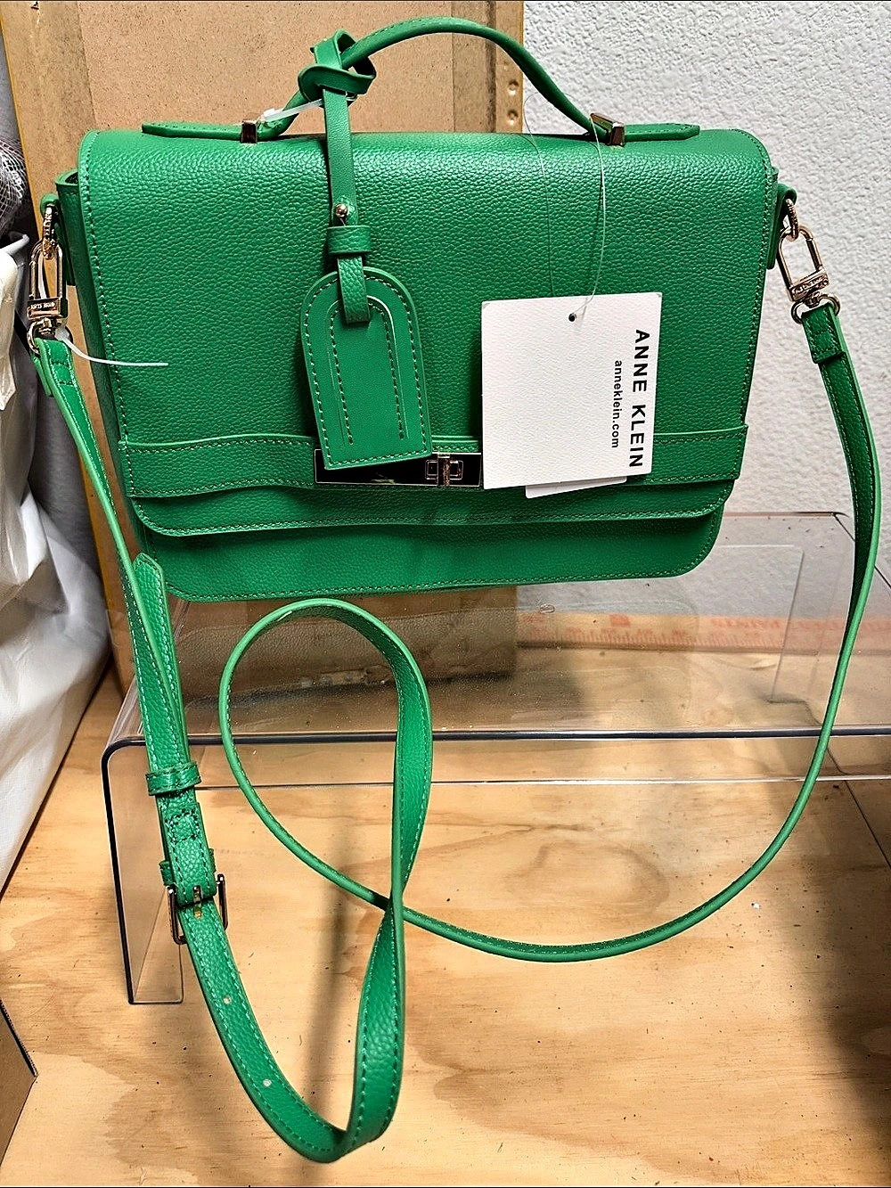 Anne Klein AKH5657 Green Satchel